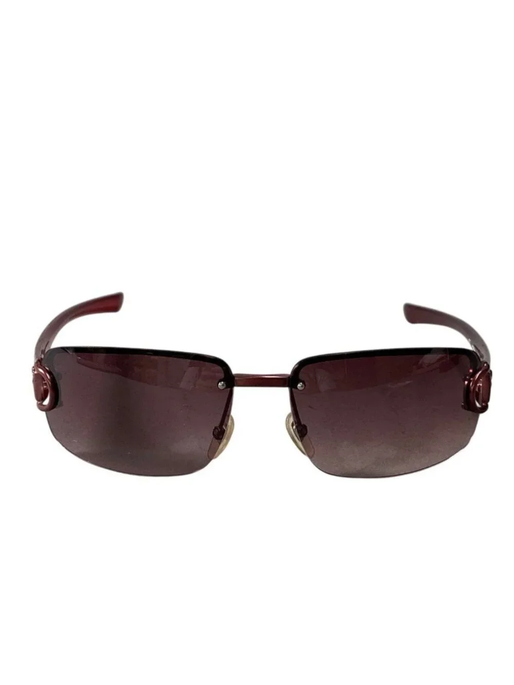 Gucci Horsebit Rimless Sunglasses Eyewear S Bordeaux